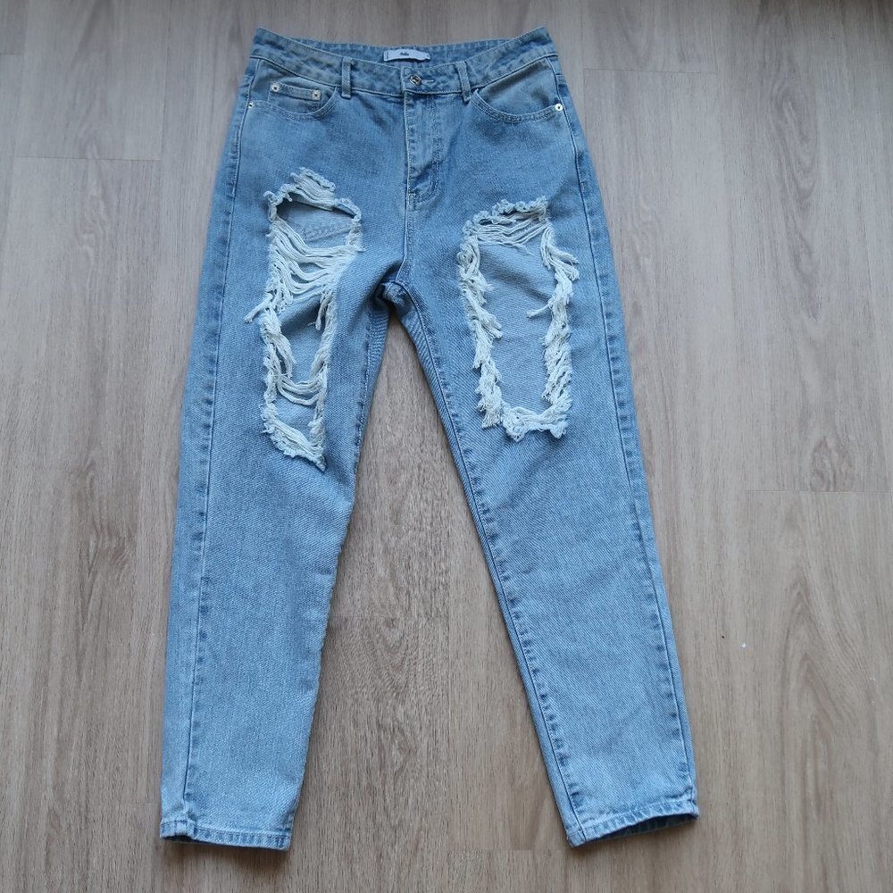 Adika Brico Ripped Mom Jeans Size Large - Picture 2 of 6
